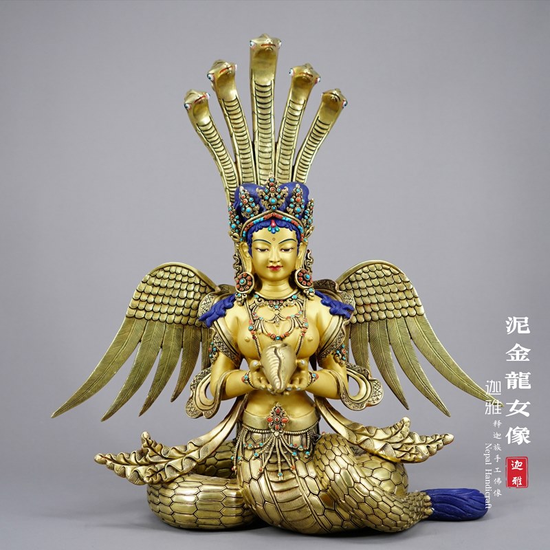 泥金龙女菩萨-46cm