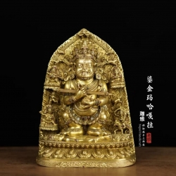 鎏金玛哈嘎拉-22cm