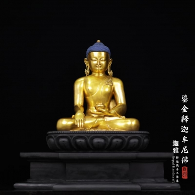 鎏金释迦牟尼佛-70cm