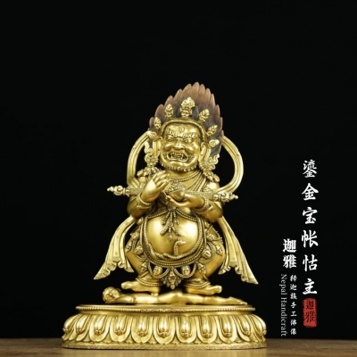 鎏金宝杖怙主-30cm