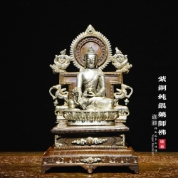 纯银药师佛-25cm