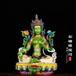 彩绘绿度母-40cm