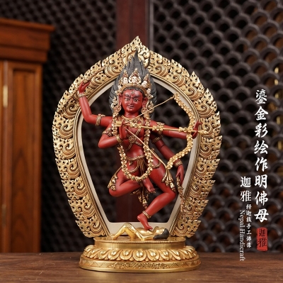 彩绘作明佛母-38cm