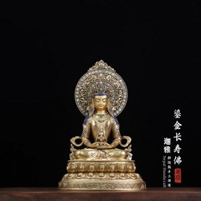 鎏金长寿佛-40cm