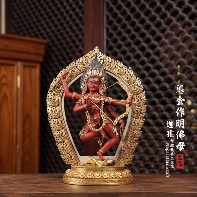 彩绘作明佛母-27cm