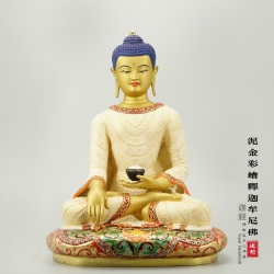 泥金彩绘释迦牟尼佛-40cm