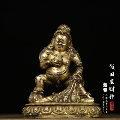 做旧黑财神-15.5cm
