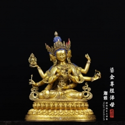 鎏金尊胜佛母-55cm