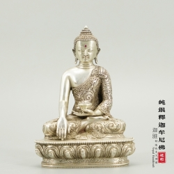 纯银释迦牟尼-14cm