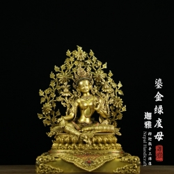 鎏金绿度母-38cm