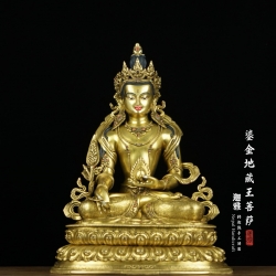 鎏金地藏王菩萨-43cm