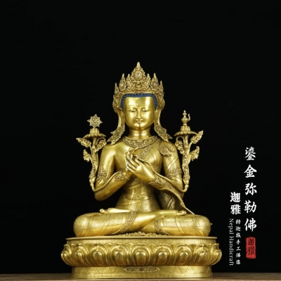 鎏金弥勒佛-55cm