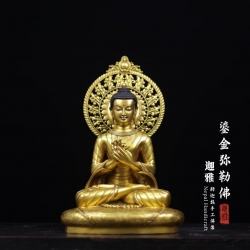 鎏金弥勒佛-35cm