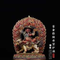 彩绘丹坚护法-26cm