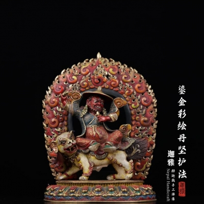 彩绘丹坚护法-26cm