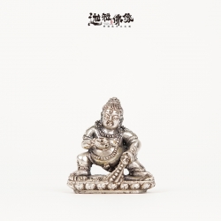 纯银黑财神-4cm