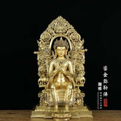 鎏金弥勒佛-68cm