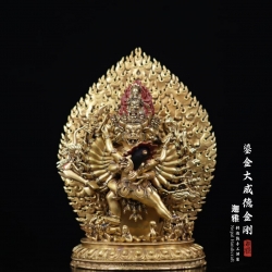 鎏金大威德金刚-38cm