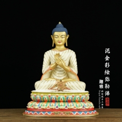 泥金彩绘弥勒佛-46cm