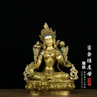 鎏金绿度母-39cm