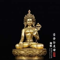 鎏金白度母-42cm