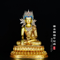 鎏金释迦牟尼佛-50cm