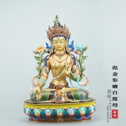 泥金白度母-46cm